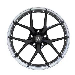 Wholesale Custom Finish with Chrome Lip 2pc custom finish chrome forged wheels for sale from china suppliers