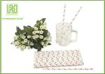 Disposable Colored Paper Straws , Paper Drinking Straws Bulk For Baby Shower 197