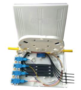 Wholesale FTTH Fiber Optic Terminal Box 4 Cores Indoor Wall Mounted Durable ABS material from china suppliers