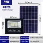 Solar Street Light 2-Piece LED Landscape Lamp Column with Long Lifespan of 50000
