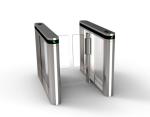 Fast Speed Stainless Steel Flap Barrier Turnstile 6 Groups Sensor For Banks