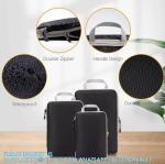 Compression Packing Cubes Luggage Organizer With Double Zipper Travel Portable