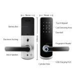 Tuya and TT LOCK APP Aluminum Alloy Wireless Smart Door Lock Suitable for Wooden