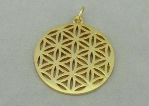 Wholesale Die Casting Souvenir Gold Badges Aluminum With Precision Pouched Hole from china suppliers