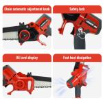Professional Mini Chainsaw Electric Handle Top Tree Cutter With 2 Batteries