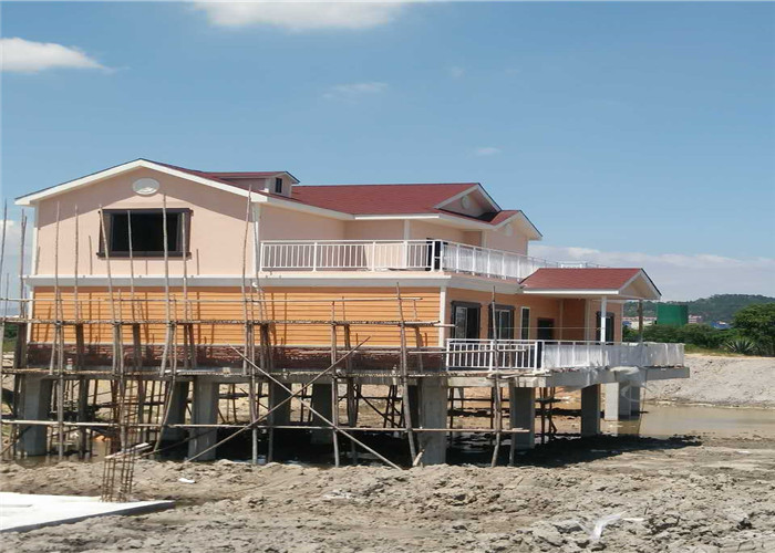 Environmentally Friendly Insulated Prefabricated Light Steel Structure Leisure Villa For Prefabricated Building
