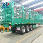 Double Deck Livestock Transport Fence Stake Truck Trailer Utility Use Cargo Semi