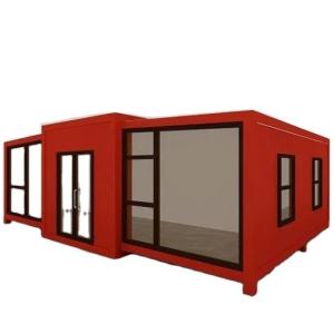 Wholesale Outdoor Steel Structure Luxury Container House with Movable Folding Pitched Roof from china suppliers