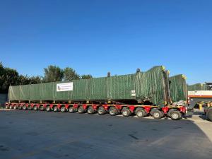Wholesale Customized 300Tons Multi Axle Hydraulic Steering Module Semi-Trailer For Heavy Transport from china suppliers
