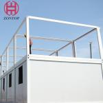 Zontop modern luxury easy assemble steel prefabricated 2 story frame 20ft 40 ft