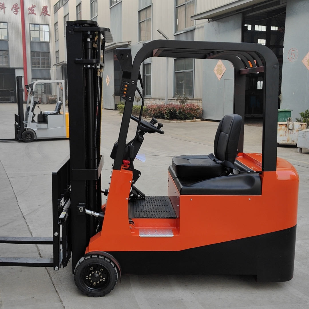 1 ton 1.5 ton 3m New three-wheeled electric forklift with small turning radius for warehouses