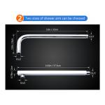 Sliver Rotatable Overhead Rainfall Shower Head Rotatable High Temperature