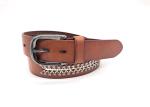 Custom Studded Genuine Leather Belt For Men 38mm Width