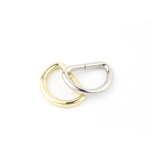 Custom Design Metal D Ring Belt Buckle , D Ring Hardware For Bag Making