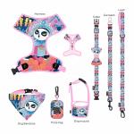 Customized Vest Collar Leash Harness Set 900D Nylon Lightweight Dog Harness