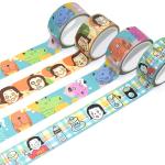 SGS Kawaii Japanese Washi Paper Acrylic Adhesive Tape Washi Paper Masking Tape