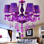 Designer Blue Crystal Chandelier lighting for Bedroom Dining room Kitchen (WH-CY