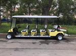 Yellow 27mph-35mph Golf Cart Golf Course Cart 10 Person Color Customized For
