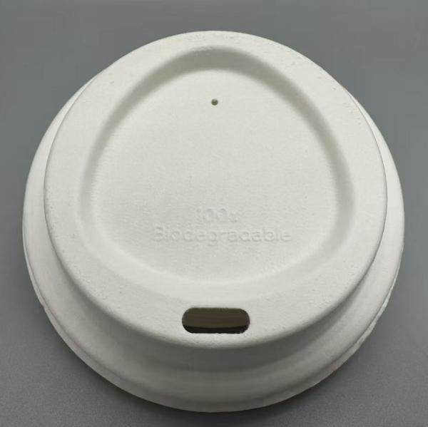 100% Biodegradable Cup Lids Paper Sugarcane Bagasse Pulp Or Paper Bamboo Pulp