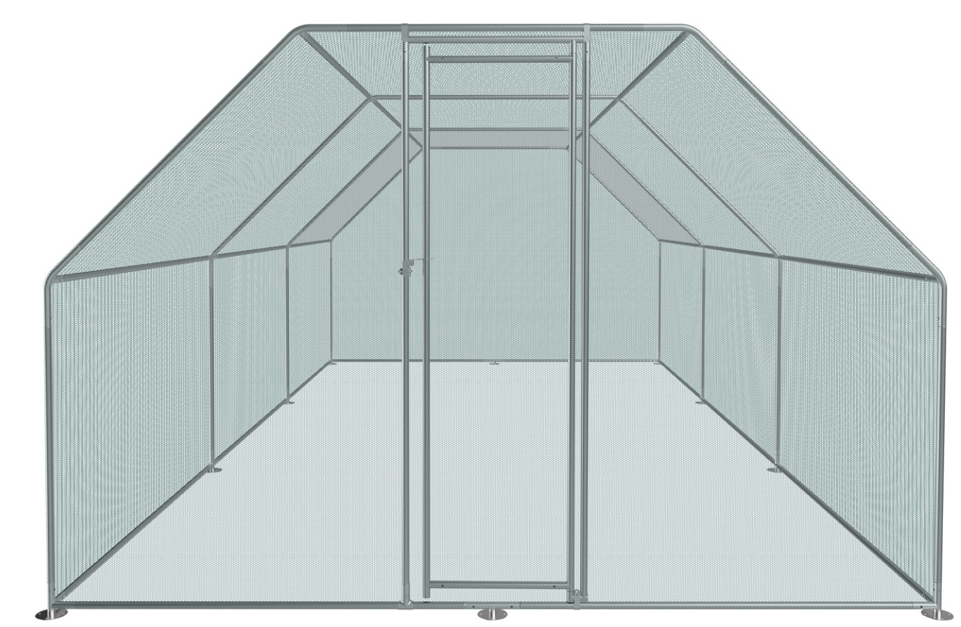 CE Easy Clean 54.5kgs 6x3x2m Walk In Chicken Cage