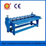 Corrugated Board Slitter And Scorer With Plastic Packaging Material For Paper