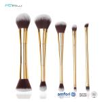 5pcs Gold Double Side ISO9001 Makeup Brush Gift Set