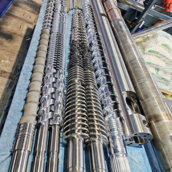 Customized Conical Twin Screw and Double Screw Screw Barrel Set for Electroplating Hard Chromium Layer Plastic Extruder