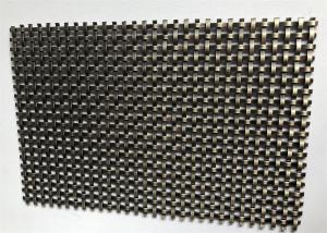 Wholesale Pre Crimped Stainless Steel Copper Plating Woven Wire Mesh For Hallway Wall from china suppliers
