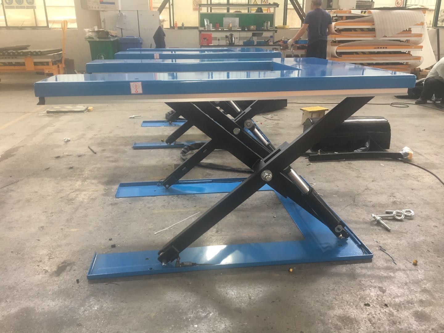 Low Profile Electric Scissor Lift Table 300kg 500kg 800kg Minimum Height 85mm