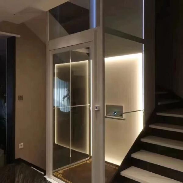 304 Stainless Steel / Aluminum Alloy Cabin 220V Hydraulic Elevator with Single