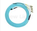 12 core female MPO to LC Fan out Optic Fiber MPO MTP Cable Patch Coard