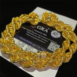 Wholesale GRA Miami Cuban Link Chain 11mm 14k Gold Cuban Link Chain With More Bling Shine from china suppliers
