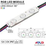 RGB LED Module Lights SMD 5050 Waterproof Backlight Signage 3 Color Changing 12