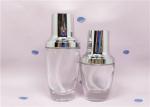 50ml Solid Glass Lotion Bottles With Gold Spray Pump And Aluminium Cap
