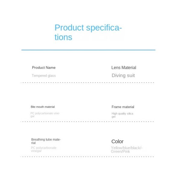 Full Dry Breathing Adult Diving Mask Snorkeling Diving Mask High Definition