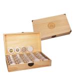 20-46 mm Wooden Coin Holder, 120 Pcs Highly Transparent Coin Capsules with Foam