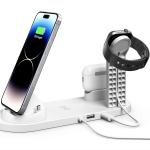 Electric 10W 4 in 1 Desktop Charger for Mobile Earphone Wireless Charging