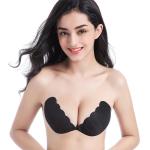 Niris Lingerie Sticky Shell Bra Adhesive Push Up Backless Breast Nipple Covers