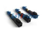 LC UPC APC Single Mode Fiber Connectors , Straight Through Fiber Optic LC