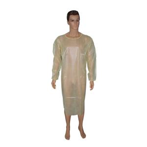 Wholesale PP disposable surgical isolation gown,anti bacteria,anti blood,knitted cuff and tie on waist isolation gown from china suppliers