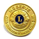 Custom Business Lapel Pins Gift , Personalised Zinc Alloy Lions Club Badge