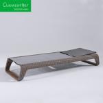 Hotel Outdoor Pool Lounge Chairs with Vintage Wicker Design and Waterproof