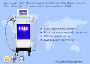 China Hydra Pdt Ultrasonic Scrubber Water Oxygen Dermabrasion Machine Rf Beauty Facial Cleaner on sale
