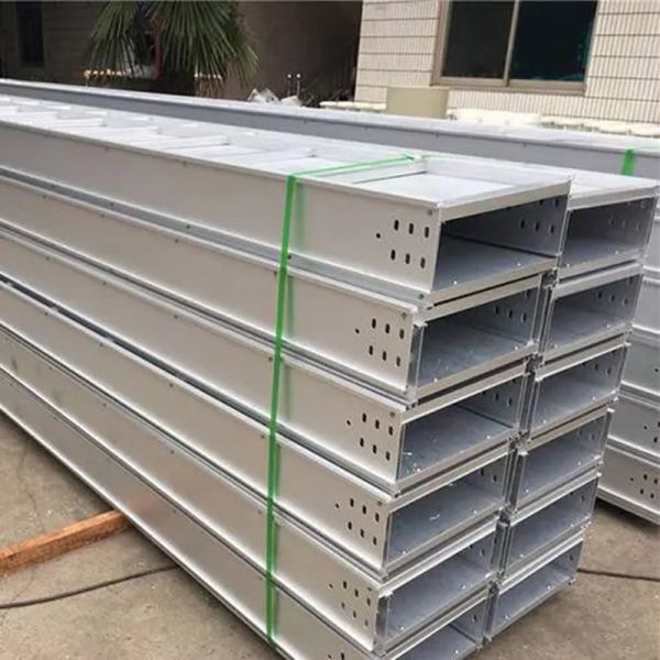 High Fire Resistance Long Span Cable Tray Galvanized Steel Customized Height
