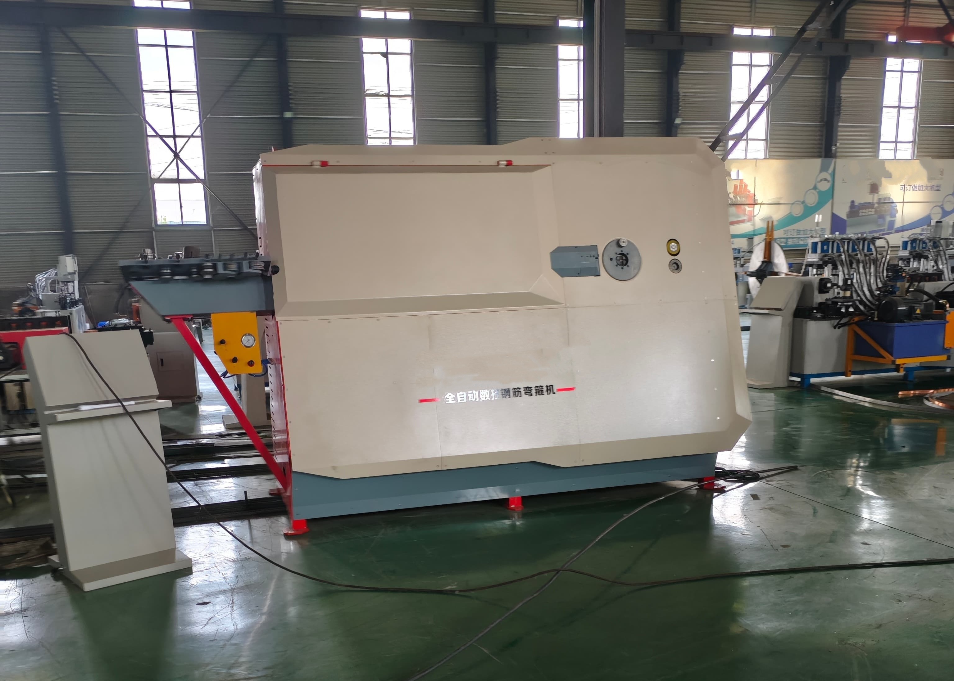 2-5mm Processing Thickness CNC Flat Iron Hoop Forming Machine 30mm Min. Diameter