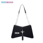 Custom Logo 2024 Trendy Purse Thick Chain Small Tote Shoulder Bags for Women