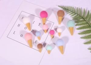 Wholesale 6.5 Cm Cute Pattern Wool Felt Balls Round Ice Cream Cone For Photo Prop from china suppliers