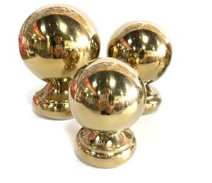 Wholesale Silver Gold Plated Stainless Hollow Steel Ball With Custom Base Handrail Stair from china suppliers