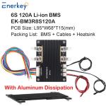 Enerkey BMS 6S 120A Lithium Battery Protection Board Compatible with Li-ion