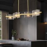 3000k 6000k Modern Designer Decorative Glass Pendant Lights Water Ripple Style